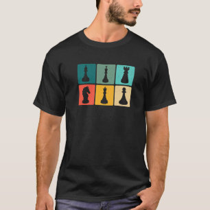 Camiseta Xadrez do Xadrez Retro Gráfico do Xadrez Conselho