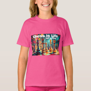 Camiseta Xadrez é Vida - Jogar Vamos