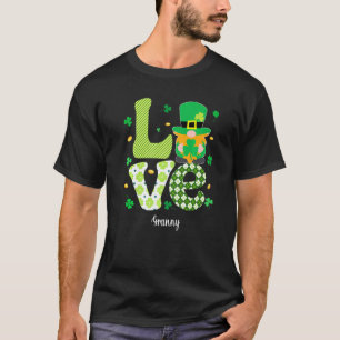 Camiseta Xadrez Engraçado Shamrock Adorava vovó Shamrock Ru