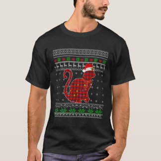 Camiseta Xadrez Gato Feio de Natal Pajama Correspondente a