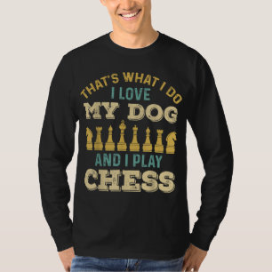 Camiseta Xadrez Jogando Cachorros Freios