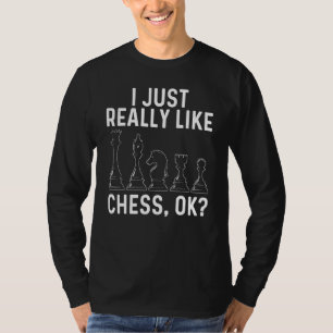 Camiseta Xadrez Legal Para Homens Mulheres Rei Rainha Torre