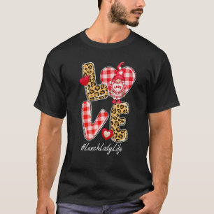 Camiseta Xadrez-leopardo Almoço do Amor Lady Gnomo Valentin