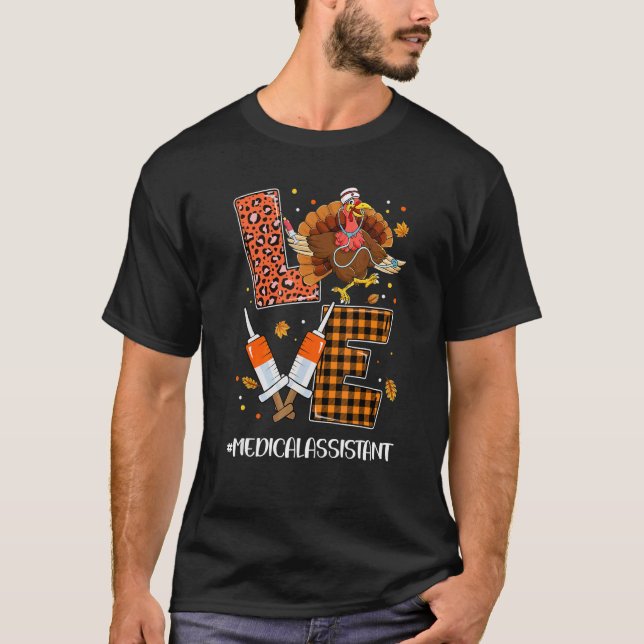 Camiseta Xadrez-leopardo, -, Obrigados do assistente médico (Frente)