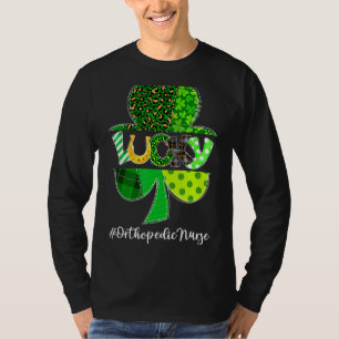 Camiseta Xadrez-leopardo Shamrock Lucky Orthopedic Nurr Pat