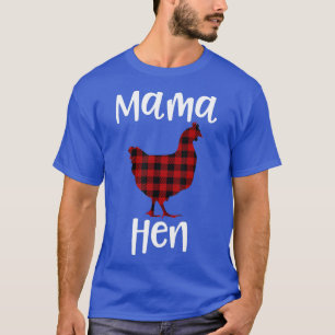 Camiseta Xadrez Mama Hen Flannel Chicken Engraçado Ranking