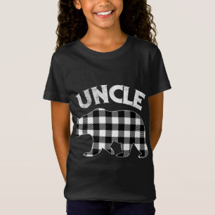 Camiseta Xadrez Negra E Branca Tio Bear Natal