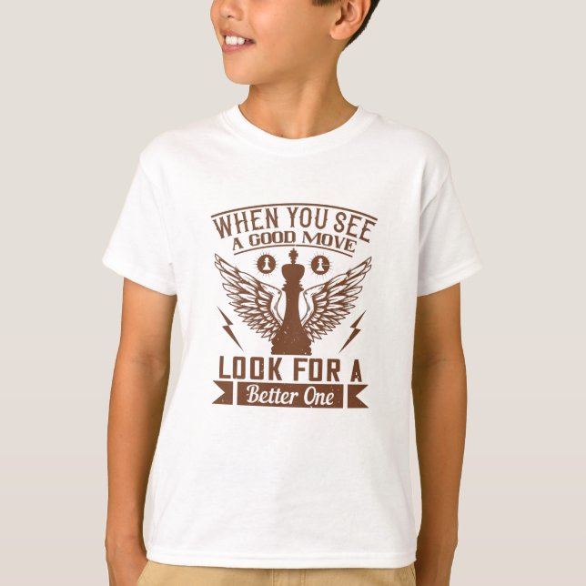 Camiseta Xadrez - Quando você vê uma boa jogada (Frente)