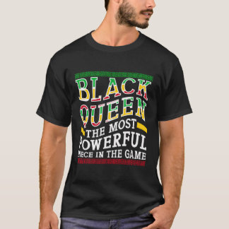 Camiseta Xadrez Rainha mais poderoso, xadrez-mate Chessmen