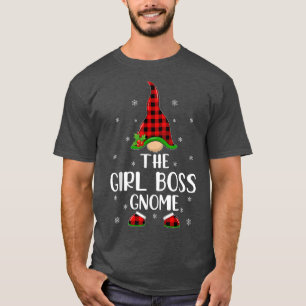 Camiseta Xadrez Red Buffalo Correspondendo À Garota Chefe G