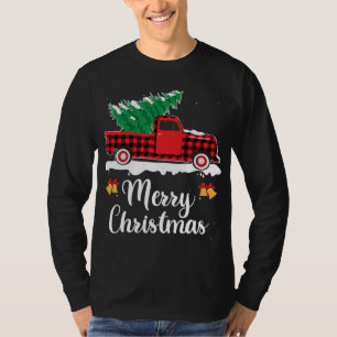 Camiseta Xadrez Red Truck Carregando Uma Fama De Natal