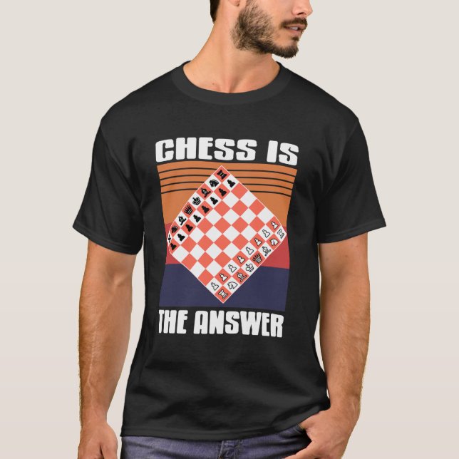 Camiseta Xadrez Resolve Tudo Mentalidade Tática Solução Tab (Frente)