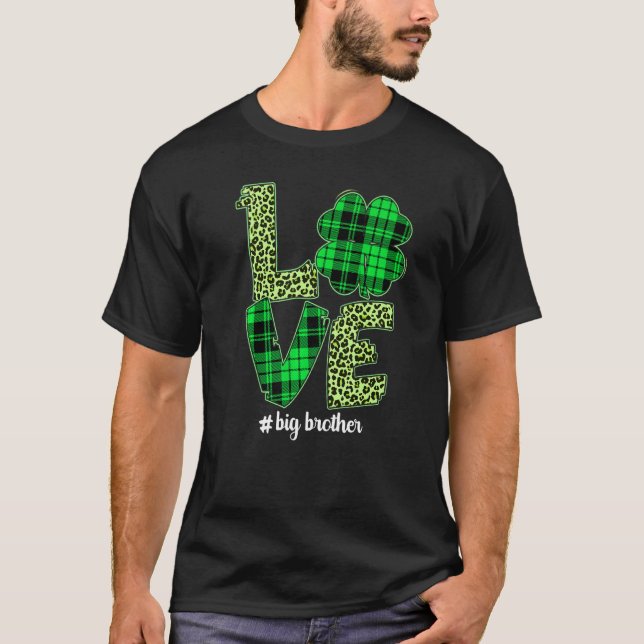 Camiseta Xadrez Shamrock Adorava Rua do Grande Irmão Leopar (Frente)
