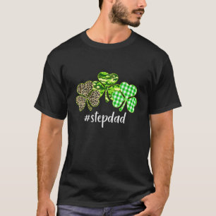 Camiseta Xadrez Shamrock Stepdad Leopard Camouflage Patrick