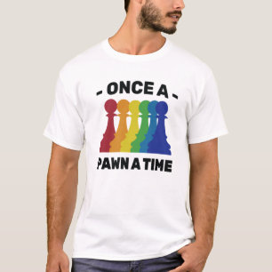 Camiseta Xadrez - Uma Vez Um Peão Por Vez - Avô - Tournam