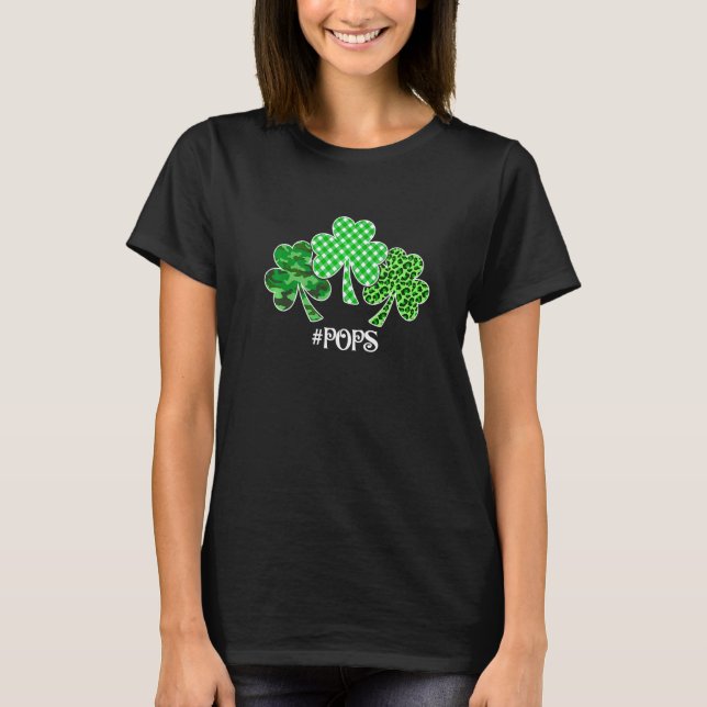 Camiseta Xadrez Verde Engraçada Pop Leopard Rua Patrick S (Frente)