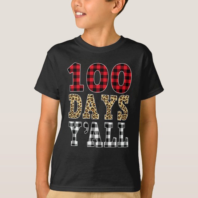 Camiseta Xadrez Vermelha 100 Dias Vocês São Engraçados 100º (Frente)