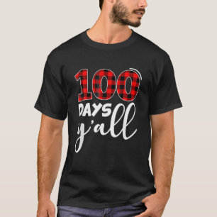 Camiseta Xadrez Vermelha 100 Dias Vocês Todos Engraçados 