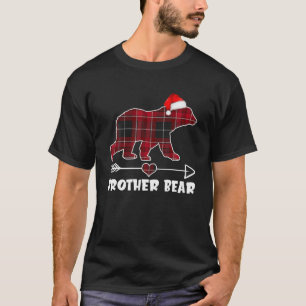 Camiseta Xadrez Vermelha Búfalo Irmão Urso Natal Pajama F