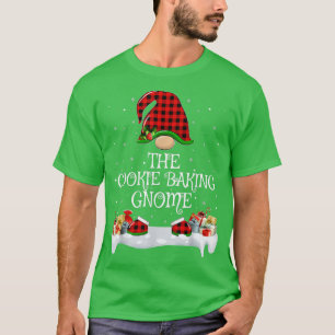 Camiseta Xadrez Vermelha Correspondente A Gnomo Baking Cook