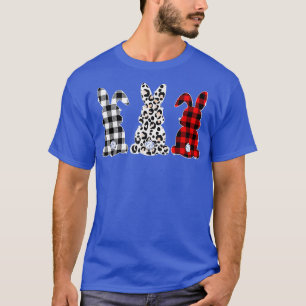 Camiseta Xadrez Vermelha de Bunny Leopardo Felz pascoa