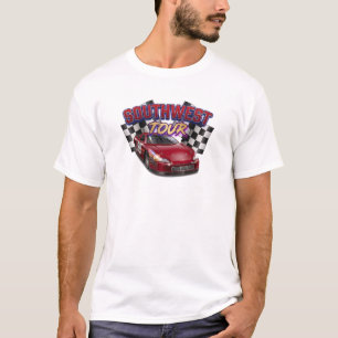 Camiseta Xadrez Vermelha do Carro de Corrida do To
