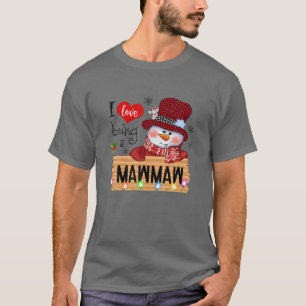 Camiseta Xadrez Vermelha Eu Adoro Ser Uma Família Mawmaw S
