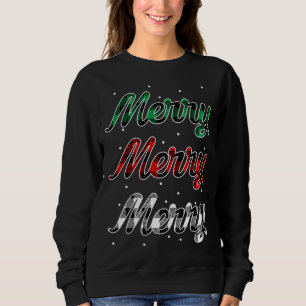 Camiseta Xadrez Vermelha Feliz Natal Xmas com floco de neve