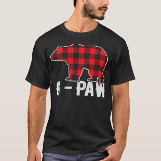 Camiseta Xadrez Vermelha G-Paw Buffalo Matching Family Pop