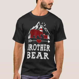 Camiseta Xadrez Vermelha Irmão Urso Correspondente à Famíli