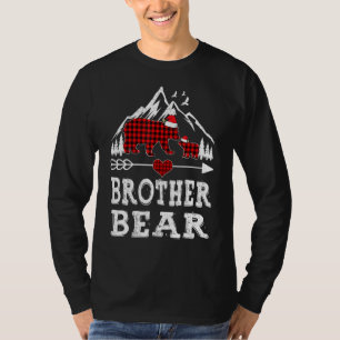 Camiseta Xadrez Vermelha Irmão Urso Correspondente à Famíli