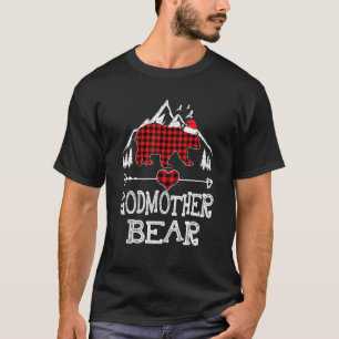 Camiseta Xadrez Vermelha Madrinha Correspondente à Família 