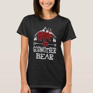 Camiseta Xadrez Vermelha Madrinha Correspondente à Família 