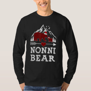 Camiseta Xadrez Vermelha Não-ni Urso Correspondente à Famíl