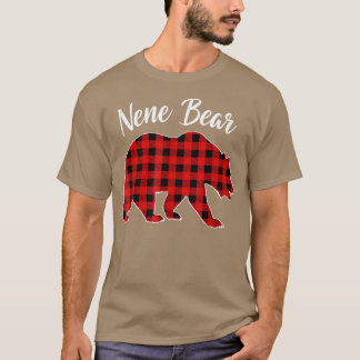 Camiseta Xadrez Vermelha Nene Bear Correspondente à Família