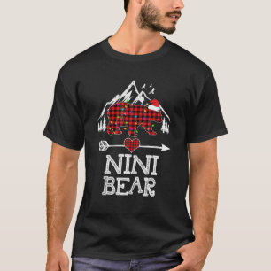 Camiseta Xadrez Vermelha Nini Bear Buffalo Matando Família 