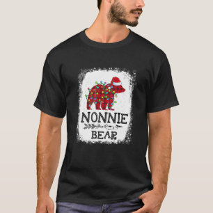 Camiseta Xadrez Vermelha Nonnie Bear Natal Rainbow Pajama M