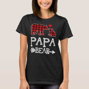 Camiseta Xadrez Vermelha Papa Urso Natal Pajama Matando Fam