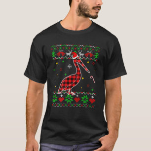 Camiseta Xadrez Vermelha Papais noeis pelicanos Fofos de Na