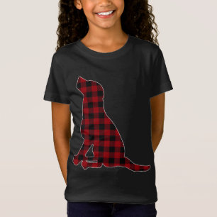 Camiseta Xadrez Vermelha Preta Lab Preto Figurando com a Fa