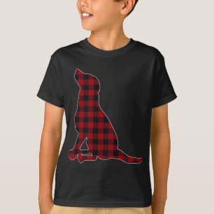 Camiseta Xadrez Vermelha Preta Lab Preto Figurando com a Fa