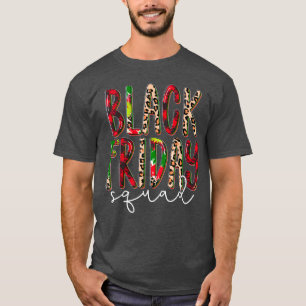 Camiseta Xadrez Vermelha Preta Leopardo Sexta-feira Esquad