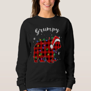 Camiseta Xadrez Vermelha Urso Cinza Buffalo Família Pajama 