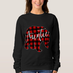 Camiseta Xadrez Vermelha Urso da Tia Correspondente à Famíl