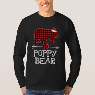 Camiseta Xadrez Vermelha Urso-Papão Correspondente à Famíli