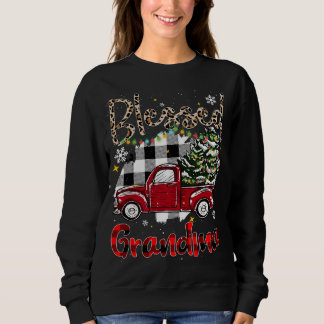 Camiseta Xadrez Vermelha Xmas Árvore abençoada Família vó C