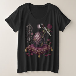 Camiseta Xadrez Xeque-Mate Dragão Gótico