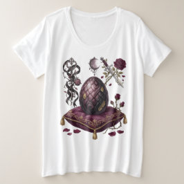 Camiseta Xadrez Xeque-Mate Dragão Gótico