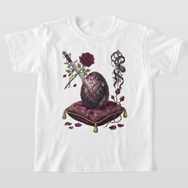 Camiseta Xadrez Xeque-Mate Dragão Gótico  (Postura )