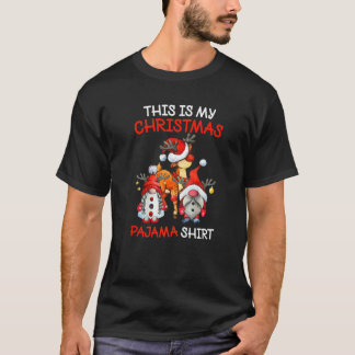 Camiseta Xadrez Xmas Gnome Este É O Meu Pajama Men De Natal